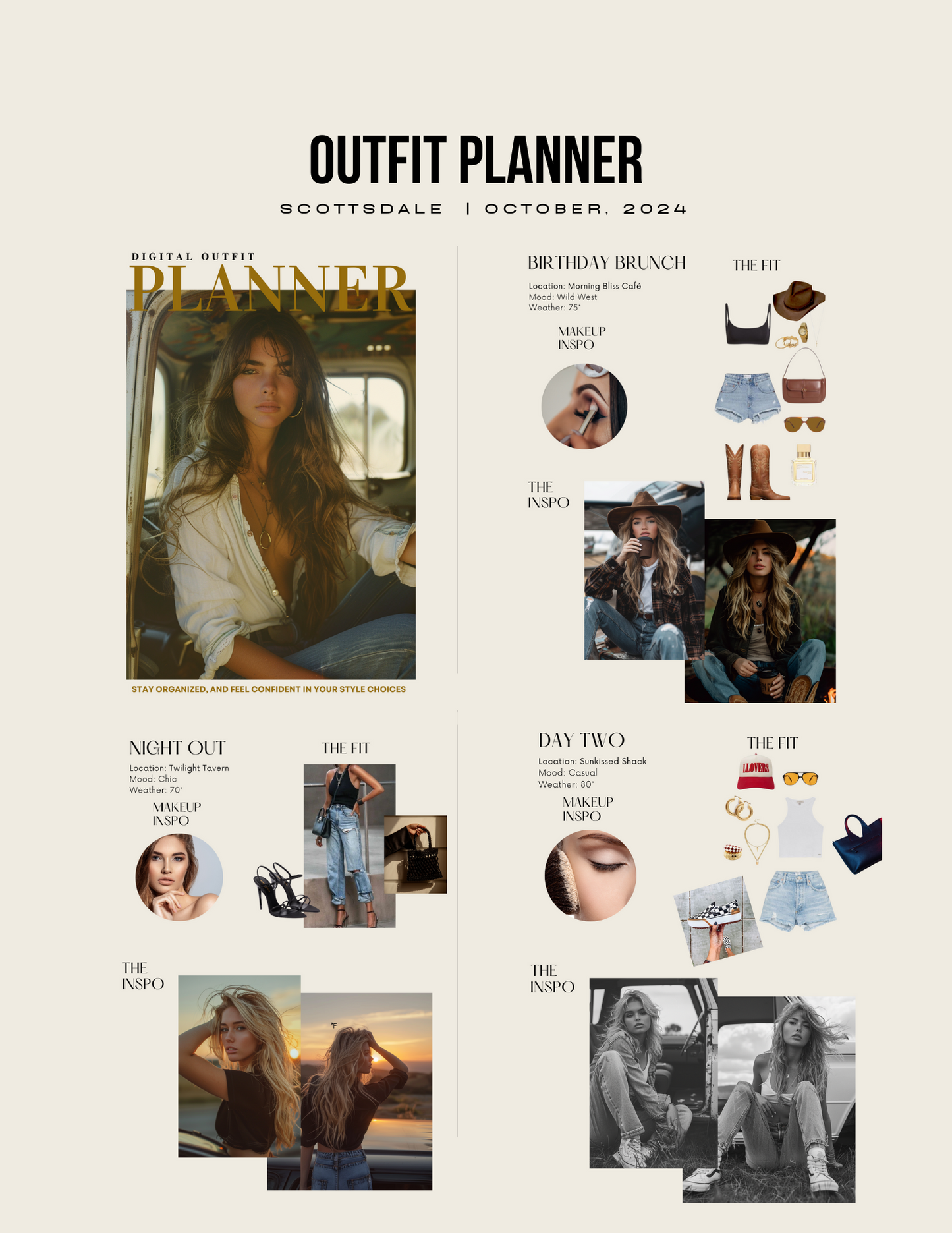 Digital Outfit Planner + Styling Guide