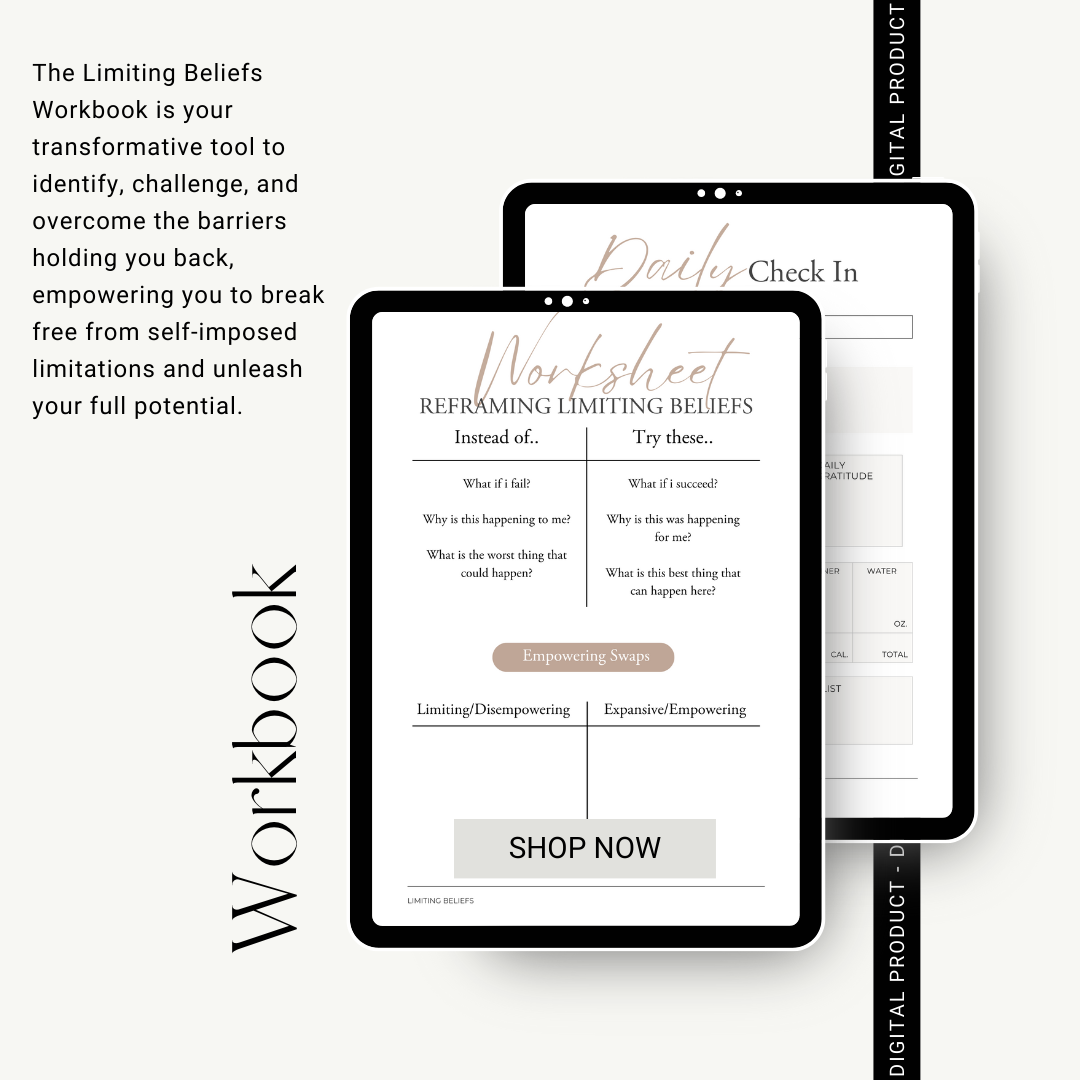 Overcome Limiting Your Beliefs EBook + Workbook